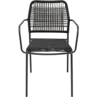 Kare design Tuinstoel met armleuningen Madagascar antraciet