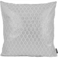Gek op kussens! Maya white / silver | 45 x 45 cm | kussenhoes | polyester