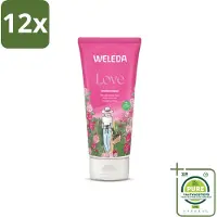 Weleda - Douchecrème Aroma Shower Love - 200 ml - Voordeelverpakking - 12 stuks - Douchecrème - Natuurlijke douche