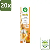 Air Wick 20 x - Geurstokjes - Zoete Gekarameliseerde Peer - Essentiële Oliën - 40 ml - Grootverpakking - Geurstokjes - Geurverspreider - Geur - - Zoete Gekarameliseerde Peer