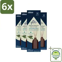 Glade - Geurstokjes Verfrissende Energie - Aromatherapie Geurverspreiding - 80 ml - Voordeelverpakking - 6 stuks - Geurstokjes - Aromatherapie
