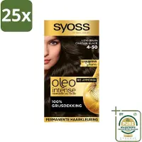 Syoss Oleo Intense - Haarverf - 4-50 - Ijzig Bruin - 115ml x 25