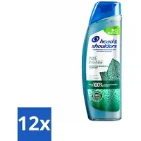 Head & shoulders – Shampoo – Pure Intense Kalmeert Jeuk – 250 ml - Voordeelverpakking - 12 stuks