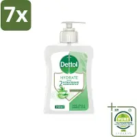 Dettol 7 x - Handzeep - Hydrate - Aloë Vera & Bamboe - 250 ml - Grootverpakking - Handzeep - Antibacterieel - Aloë Vera - Bamboe - Hydraterend