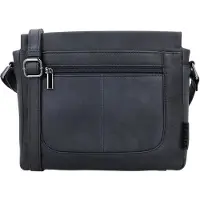 Beagles Leather Schoudertas Benidorm Navy