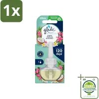Glade 1 x - Navulling Elektrische Olie - Exotic Tropical Blossoms - Zonder Houder - Geurkaars - Elektrische Geur - Tropische Geur - Monoi Olie - Kokosmelk