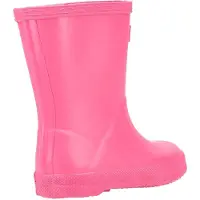 Hunter Kids First Matte Rubberen Felroze Regenlaarzen