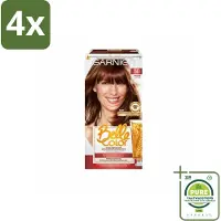 Garnier - Belle Color 50 - Haarkleuring - Mahonie - Permanente Kleur - Voordeelverpakking - 4 stuks - Permanente haarkleur - Grijsdekking
