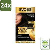 Syoss Oleo Intense - Haarverf - 1-10 - Intens Zwart - 115ml x 24