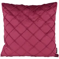 NOVÉE Velvet cross wijn | 45 x 45 cm | kussenhoes | velvet/polyester
