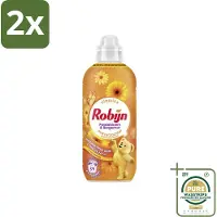Robijn – Wasverzachter – Passiebloem & Bergamot – 780 ml - Voordeelverpakking - 2 stuks - Wasverzachter voor katoen - Wasverzachter voor synthetisch