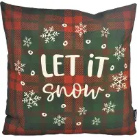 Gek op kussens! Let it snow | 45 x 45 cm | kussenhoes | katoen/linnen