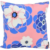 Gek op kussens! Pink blue flower | 45 x 45 cm | kussenhoes | katoen/polyester