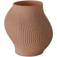 Boltze - Vaas - Bloemenvaas - Bruin - Glas - Handgemaakt - 20x17cm