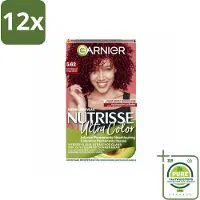 Garnier - Nutrisse Ultra Color 5.62 - Haarkleuring - Levendig Rood - Voedend - Permanente Kleur - Voordeelverpakking - 12 stuks - Haarkleuring - Permanente kleur