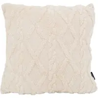 NOVÉE Furry cross crème | 45 x 45 cm | kussenhoes | polyester