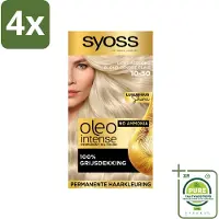 Syoss Oleo Intense - Haarverf - 10-50 - Licht Asblond - 115ml x 4