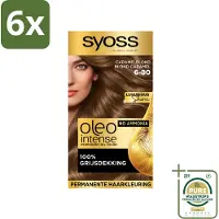 Syoss Oleo Intense - Haarverf - 6-80 - Caramelblond - 115ml x 6