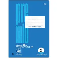 Staufen Premio Schrift Lin21 A4 16 Vellen 90 g/m2 Blauw 9 mm Gelinieerd