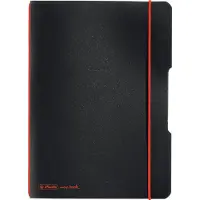 Herlitz My.book Schrift A5 Geruit PP Zwart Niet geperforeerd 80 Pagina's