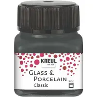 Kreul Glasverf - Porseleinverf - Grijs - Classic - Glazuur look - - 20 ml