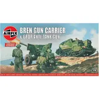 Wittmax Modelbouwpakket Militaire voertuigen - 01309V Bren Gun Carrier - 6PDR Anti-Tank Gun Plastic - 1:76 - Modelbouw