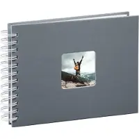 Hama Spiraalalbum - Fine Art - 24x17 cm - 50 pagina's - Grijze kleur - Unisex