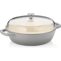 kela Stoofpan Calido Met Deksel Grijs 28 cm
