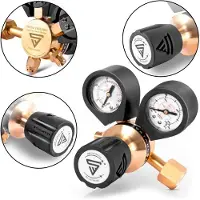Stahlwerk drukregelaar voor ARGON / CO2 /menggas / beschermgas tot 200 bar en 32 l/min voor TIG / MIG MAG lasmachines, vervaardigd volgens DIN EN ISO 2503