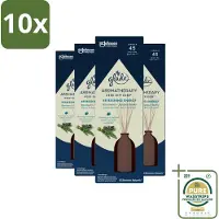 Glade 10 x - Geurstokjes Verfrissende Energie - Aromatherapie Geurverspreiding - 80 ml - Grootverpakking - Aromatherapie - Geurstokjes - Energie - Geurverspreiding - Marokkaanse Rozemarijn