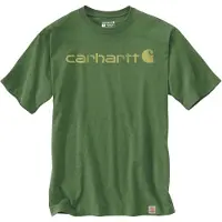 Carhartt - Core Logo S/S - T-shirt S, olijfgroen/groen