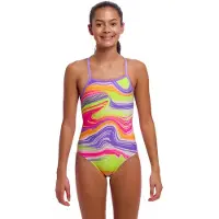 Funkita Tie Me Tight Swimsuit Roze 10 Years Meisje