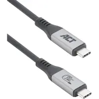 ACT USB-C-kabel USB-C mannelijk USB-C mannelijk 1,5 m Zwart