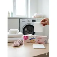 Soupline Droogtrommeldoekjes Zacht & Verzorgend – 20 Wasdoekjes – Frisse Geur & Extra Zachtheid voor Wasgoed