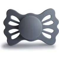 Frigg LUCKY Fopspeen 4 stuks - Siliconen - Maat 2 - vanaf 6 maanden - Great Gray - 4 stuks