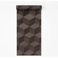Dutch Wallcoverings - Renaissance - Natural Cube Grey - Vliesbehang - 10m x 53cm - RE521093