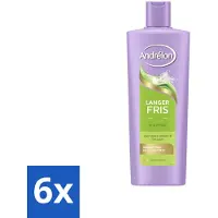 Andrélon – Shampoo – Langer Fris – 400 ml - Voordeelverpakking - 6 stuks