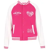 Mymo Sweatvest pink / wolwit