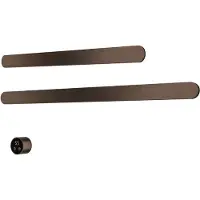 Hotbath &MORE set van 2 rails RASS80 SOFT SQUARE 80 en RASS50 SOFT SQUARE 50 cm met separate schakelaar Tuscan Bronze (Exclusief inbouwdeel)