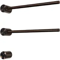 Hotbath &More Rails RARH50 Round Handdoekwarmerset 50cm - 2 Stangen - Tuscan Bronze - RVS - Verwarming, Radiatoren, Elektrische Radiatoren - 8721321497745