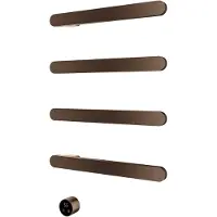 Hotbath &More Rails RASS50 Soft Square Handdoekwarmerset 50cm - 4 Stangen - Tuscan Bronze - RVS - Verwarming, Radiatoren, Elektrische Radiatoren - 8721321498940