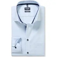 Olymp Luxor Modern Fit Overhemd blauw, Gestreept