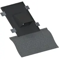 Cox WTW dakdoorvoerplaat Ø160mm - zwart RAL 9005 - XJNBAA400