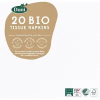 Duni Witte servetten 24x24 cm