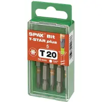 Spax 5000009193209 TX-bit Aandrijving: 1/4 (6,3 mm) Uitvoering: T-STAR plus TX 20 50 mm