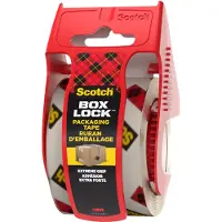 Scotch Box Lock Verpakkingstape met Afroller Transparant Super Sterk 48 (B) mm x 20,3 m (L) PP (Polypropylen) 78,8 Micron