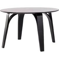 Livin24 Eettafel Bowie rond zwart Ø 120 cm