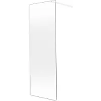 Balmani Modular inloopdouche: 80 x 200 cm, Permafrost met coating, Mat witte profielen