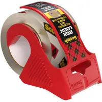 Scotch Box Lock Verpakkingstape met Afroller Transparant Super Sterk 48 (B) mm x 20,3 m (L) PP (Polypropylen) 78,8 Micron