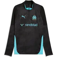 Puma Functioneel shirt 'Olympique de Marseille' aqua / zwart
